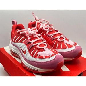 Nike Air Max 98 Valentine's Day Pink Red White CI3709-600 Women's Size 7.5